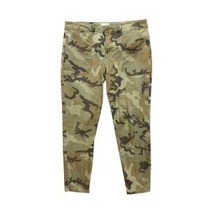 Sanctuary Pants Womens 32 Camo Palmer Cigarette Chino Stretch Standard Surplus